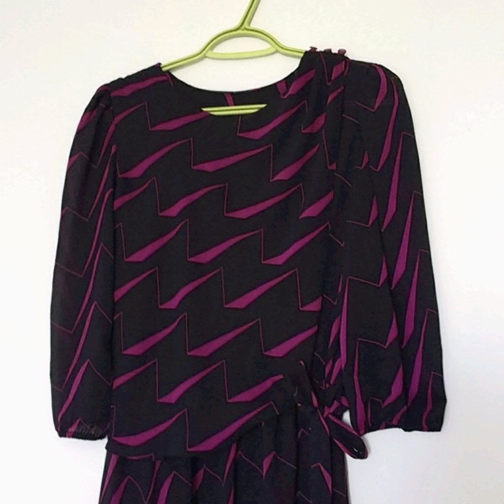 Vintage Faux Wrap Dress Size 5/6